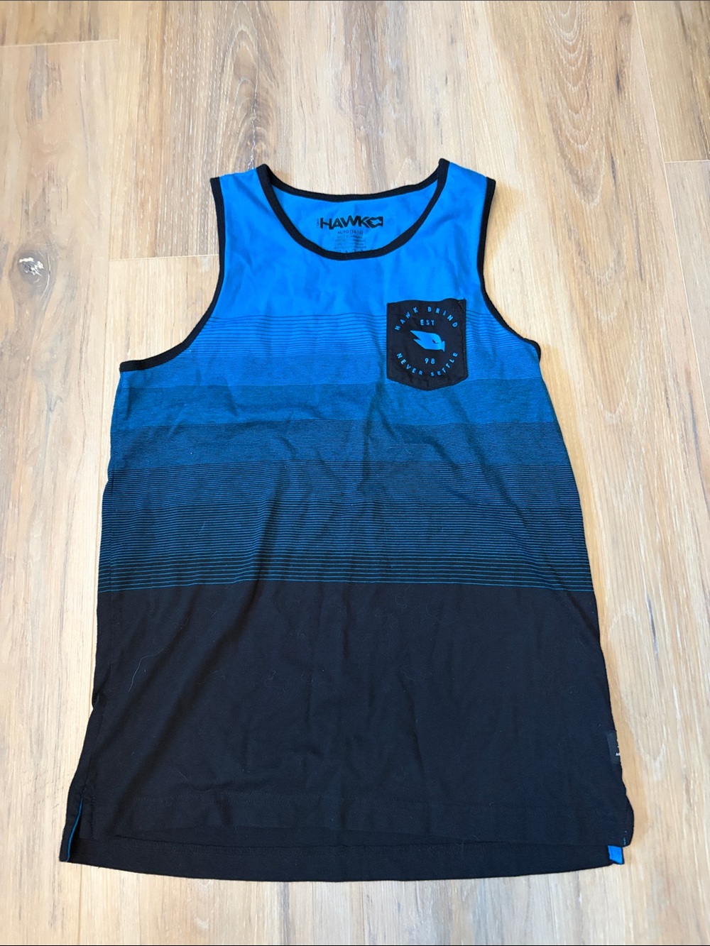( 2 for 10$) Tony Hawk Blue and Black Gradient Tank Top